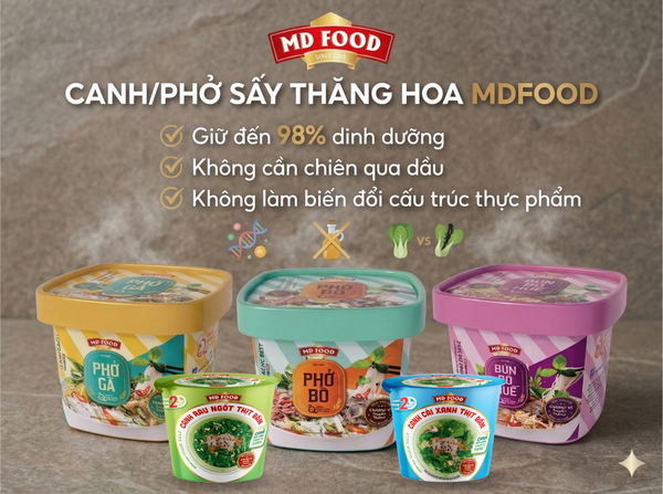 Bộ sản phẩm canh phở sấy thăng hoa giữ trọn dinh dưỡng