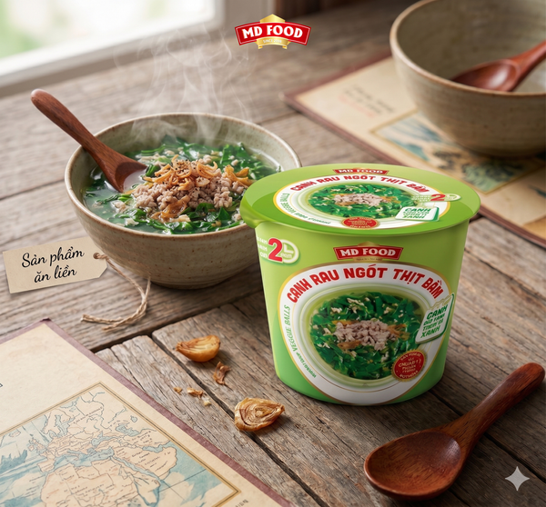 Canh rau ngót sấy thăng hoa MD Food