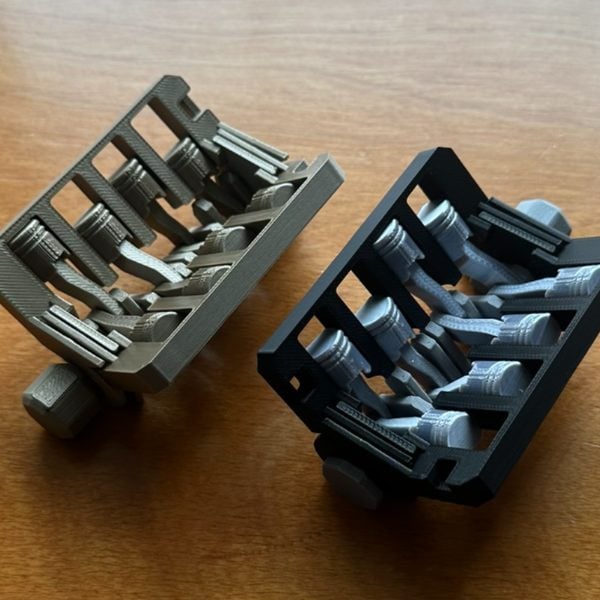 Mô hình động cơ V8 in 3D print-in-place fidget – 3DMaker TPHCM