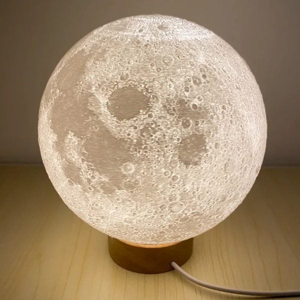 Đèn ngủ mặt trăng in 3D đơn giản giá rẻ Simple Moon Lamp – 3DMaker