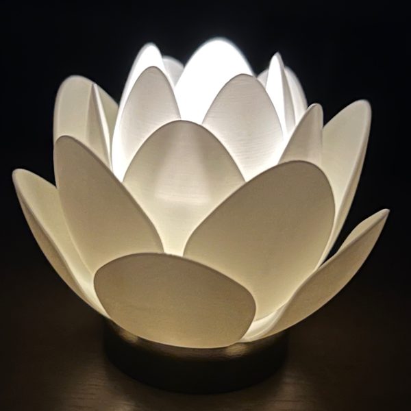 Đèn ngủ hoa sen in 3D Lotus Flower Tea Light Lamp – 3DMaker TPHCM