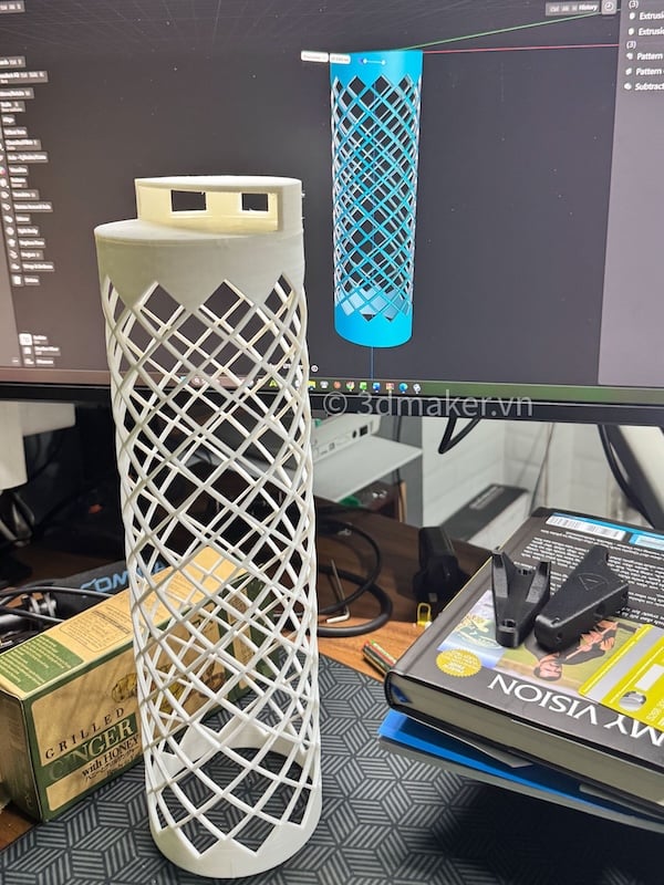 In 3D FDM ABS Thủ Đức xưởng Hiệp Bình khổ lớn Bambu H2D 3DMaker