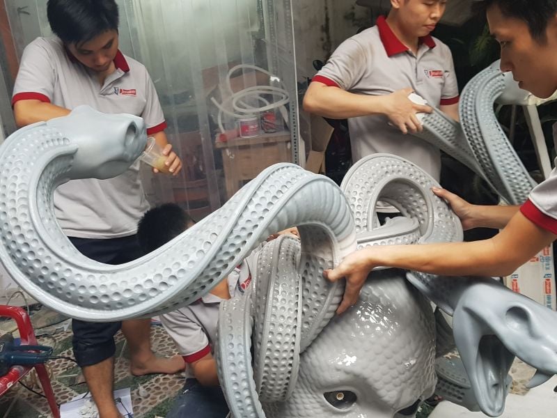 Mô hình Medusa in 3D nhân vật custom cao cấp dầu khí Vũng Tàu