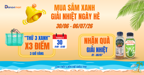 MUA SẮM XANH – GIẢI NHIỆT NGÀY HÈ: SĂN ƯU ĐÃI KHỦNG ĐÓN KHUNG GIỜ VÀNG TẠI SIÊU THỊ