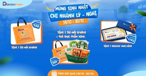 RỘN RÀNG SINH NHẬT DANAVI MART: MUA SẮM NHẬN QUÀ VÀ VOUCHER HẤP DẪN