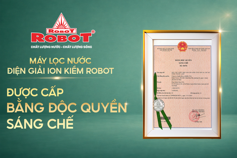 Máy lọc nước điện giải ion kiềm ROBOT Nóng thông minh – Lạnh đầu tiên được cấp Bằng độc quyền sáng chế