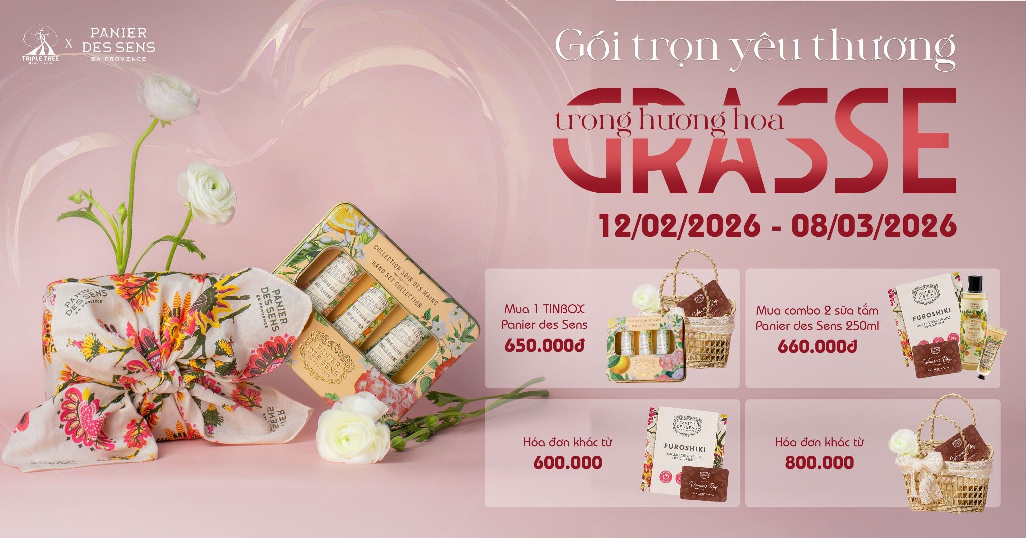 Quà tặng Panier des Sens: Gói trọn yêu thương trong hương hoa Grasse