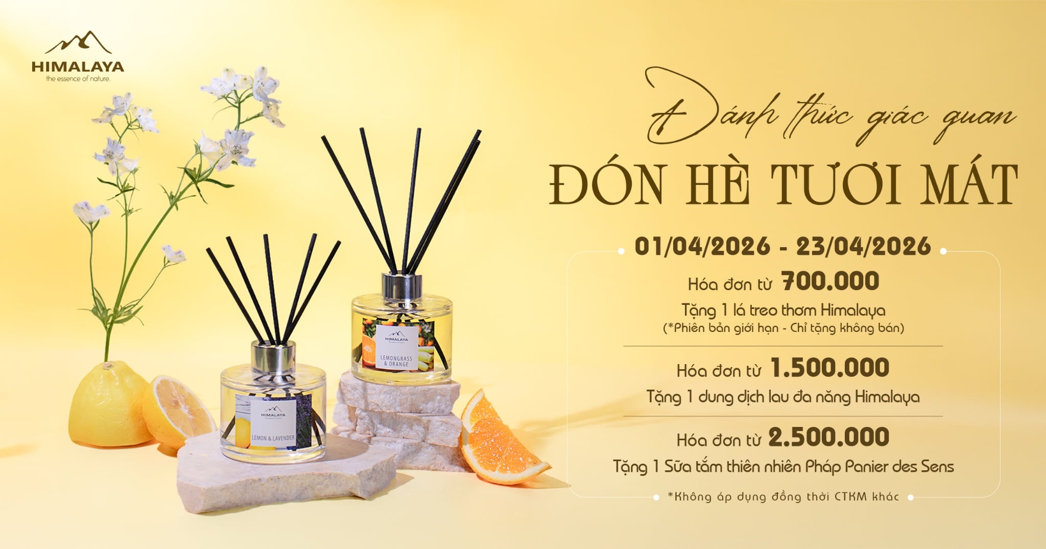 CTKM Tháng 4: Đánh thức giác quan – Đón hè tươi mát cùng Himalaya