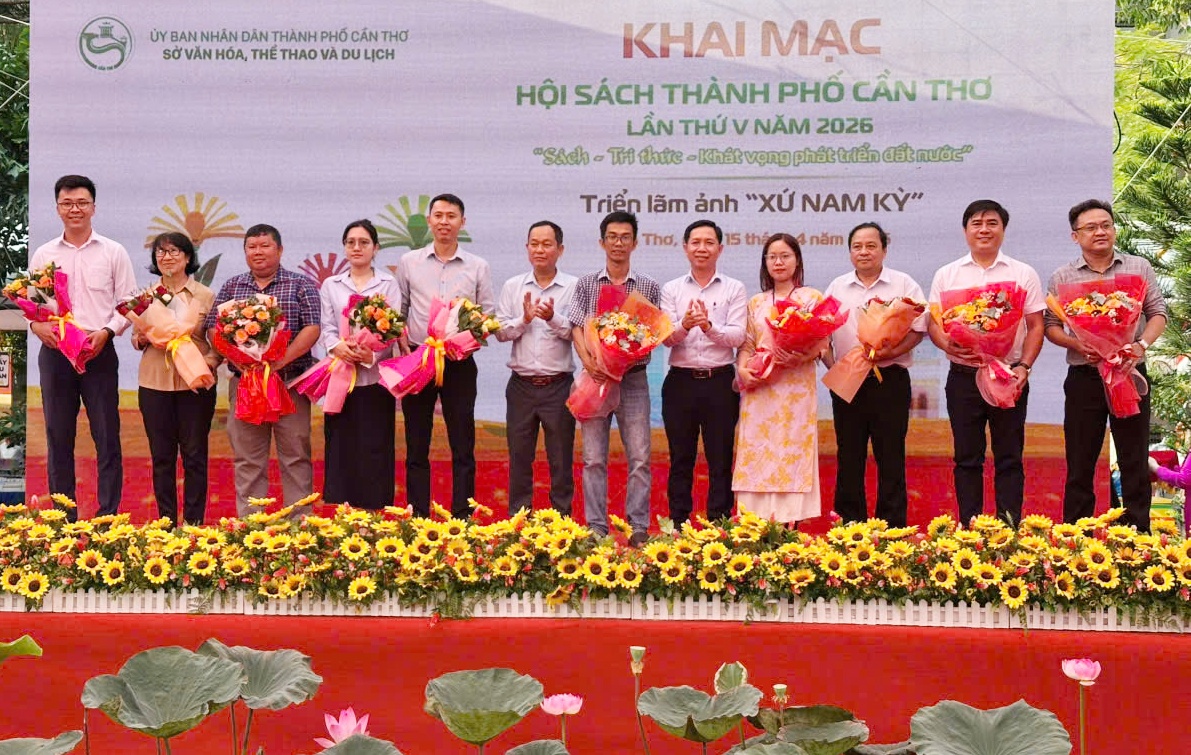 Cần Thơ khai mạc Hội sách lần thứ V năm 2026 với chủ đề “Sách - Tri thức - Khát vọng phát triển đất nước”