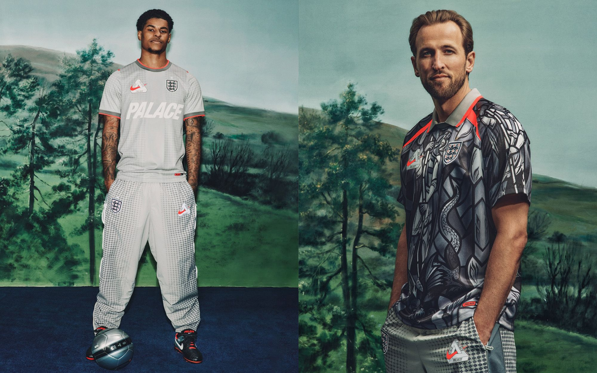 Palace x Nike X2 x England: Mật Mã Đường Phố Phủ Sắc Bạc Lên Tinh Thần Tam Sư