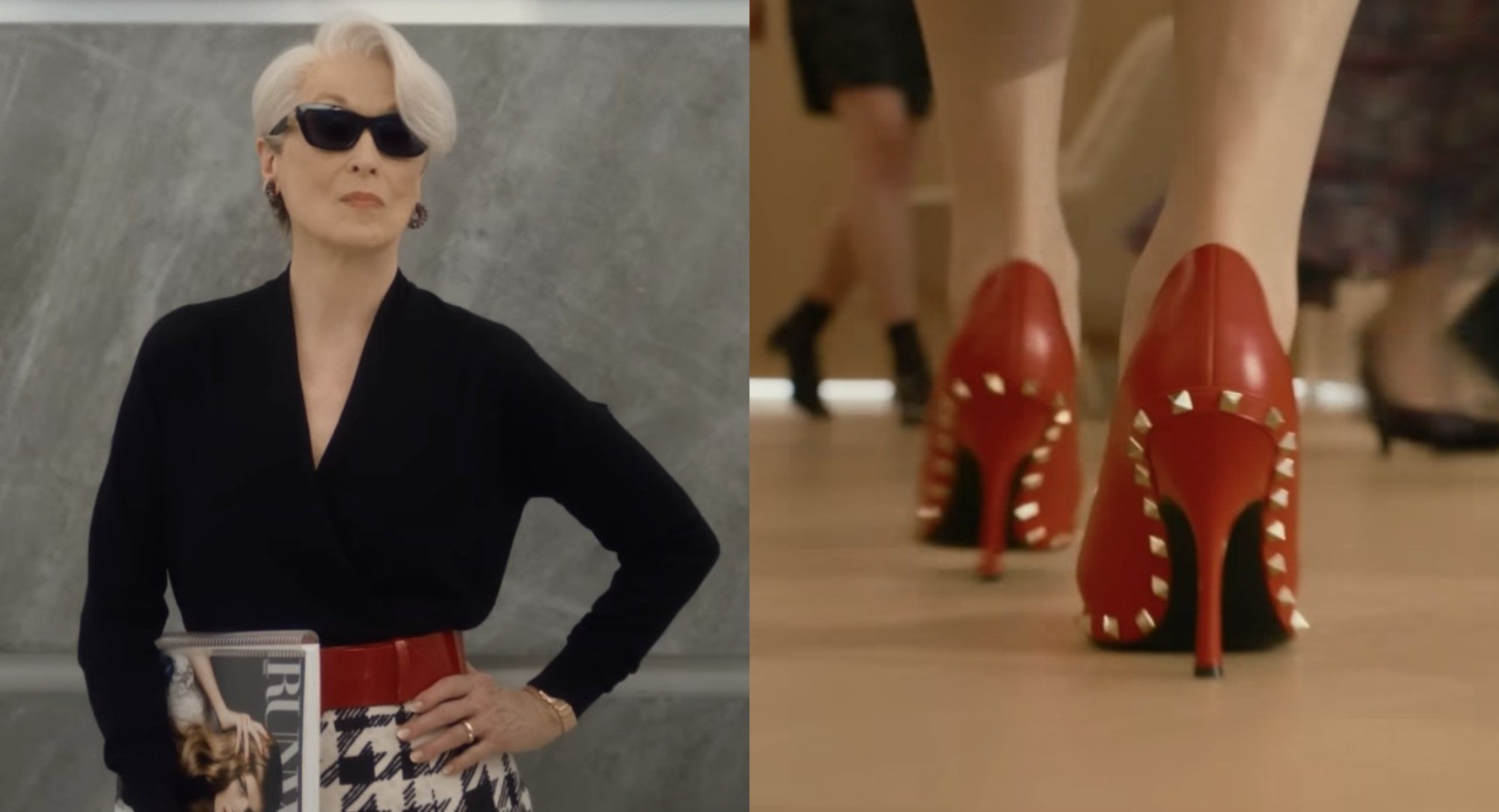 Rockstud Valentino xuất hiện trở lại trong teaser The Devil Wears Prada 2