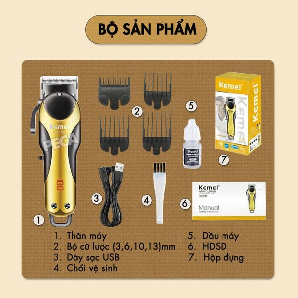 Tông đơ cắt tóc chuyên nghiệp km-1753