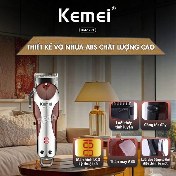 Tông đơ cắt tóc chuyên nghiệp km-1753