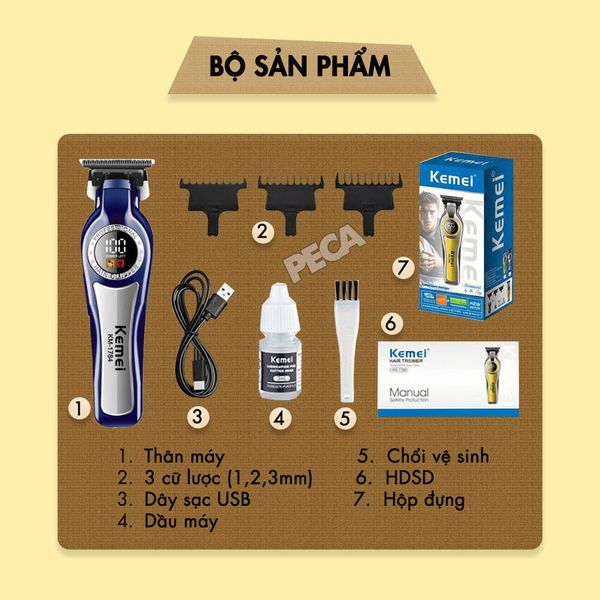 Tông đơ chấn viền km-1784