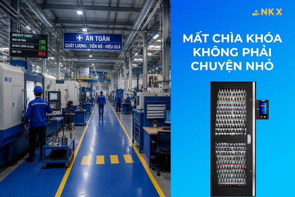 Tủ quản lý chìa khóa thông minh cho nhà máy và khu công nghiệp