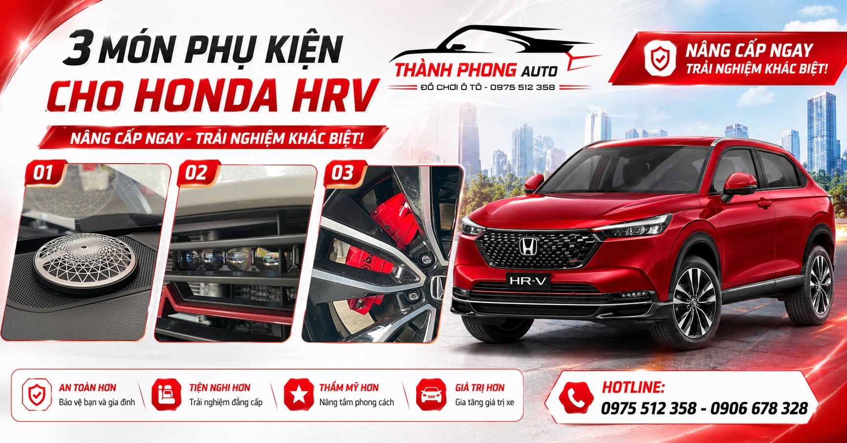 3 MÓN PHỤ KIỆN NÂNG CẤP CHO HONDA HRV 2026