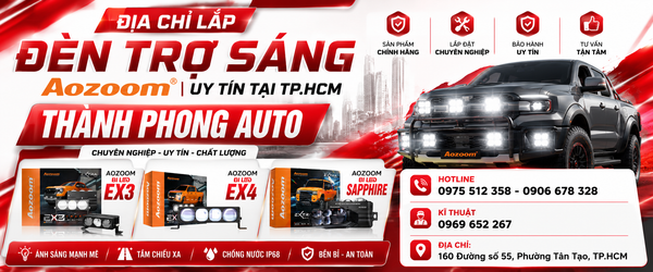 Thành Phong Auto - Địa Chỉ Lắp Đèn Trợ Sáng Aozoom Uy Tín Tại TP.HCM