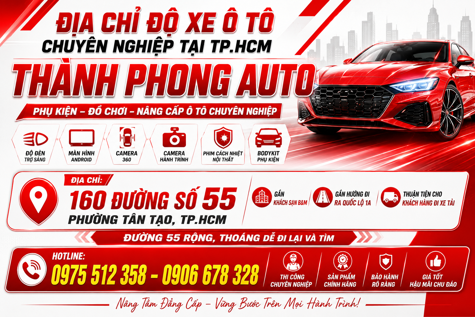 Địa Chỉ Độ Xe Ô Tô Chuyên Nghiệp Tại TP.HCM