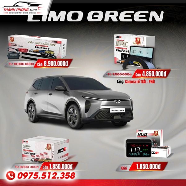 4 Món Phụ Kiện Công Nghệ Nên Lắp Cho VinFast Limo Green