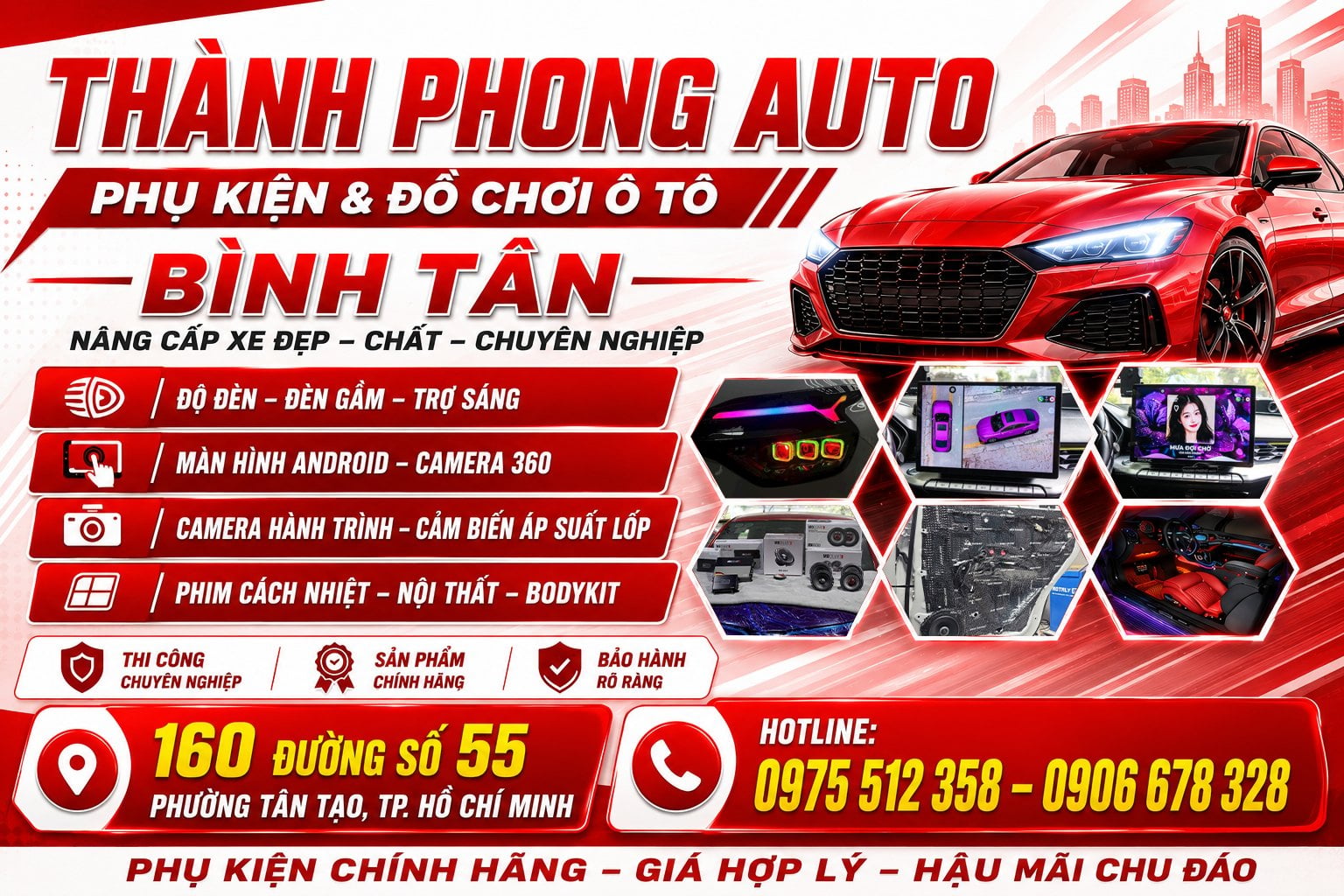 Phụ Kiện Đồ Chơi Ô Tô Tại Bình Tân