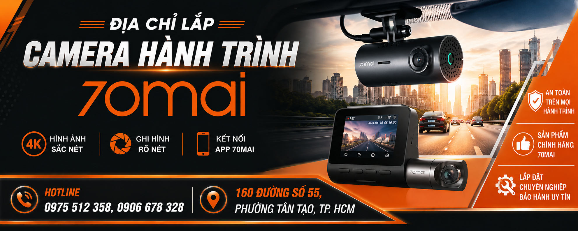 Camera hành trình ô tô 70mai