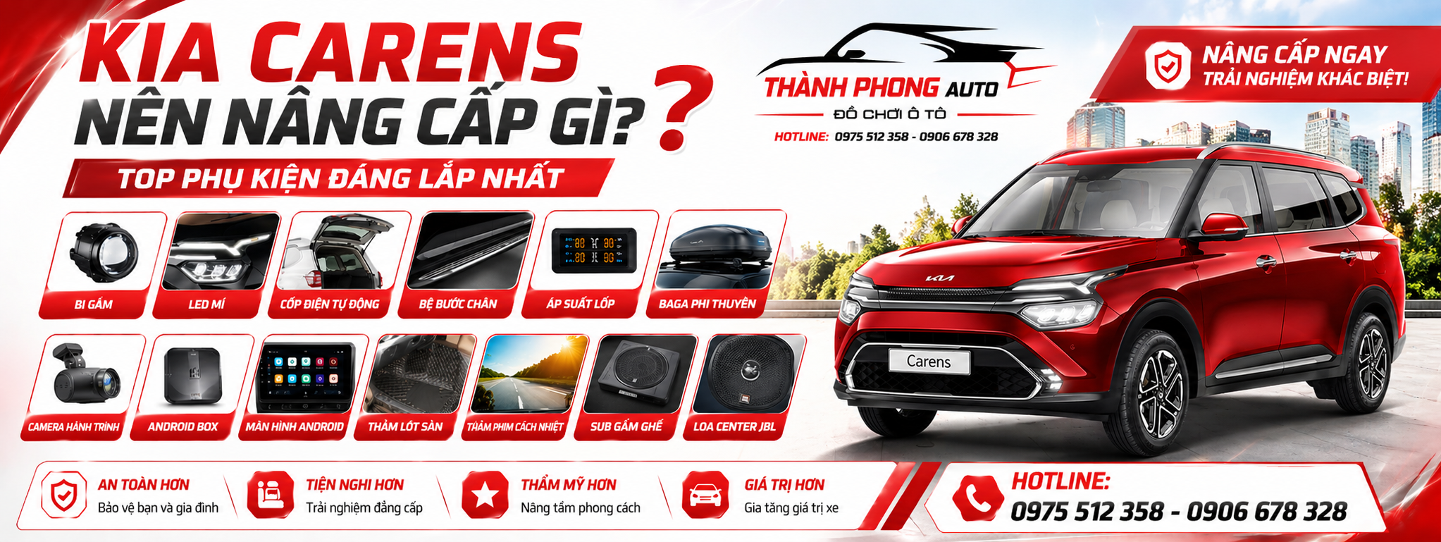 Phụ kiện đồ chơi Kia Carens