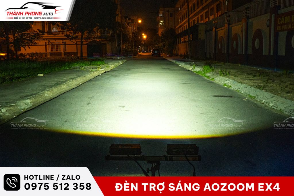 Lắp Đèn Trợ Sáng AOZOOM EX4 Cho Mitsubishi Xpander Cross