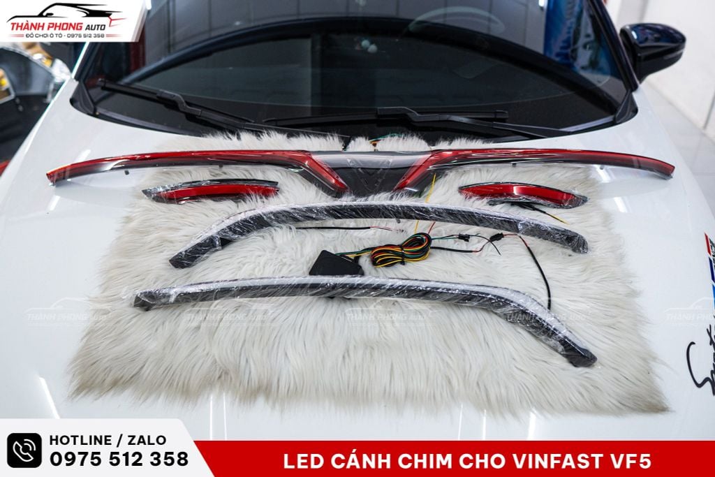 đèn led cánh chim trước và sau cho vinfast vf5