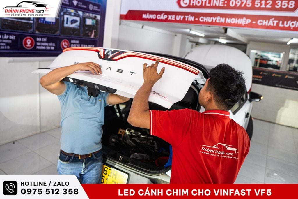 đèn led cánh chim trước và sau cho vinfast vf5