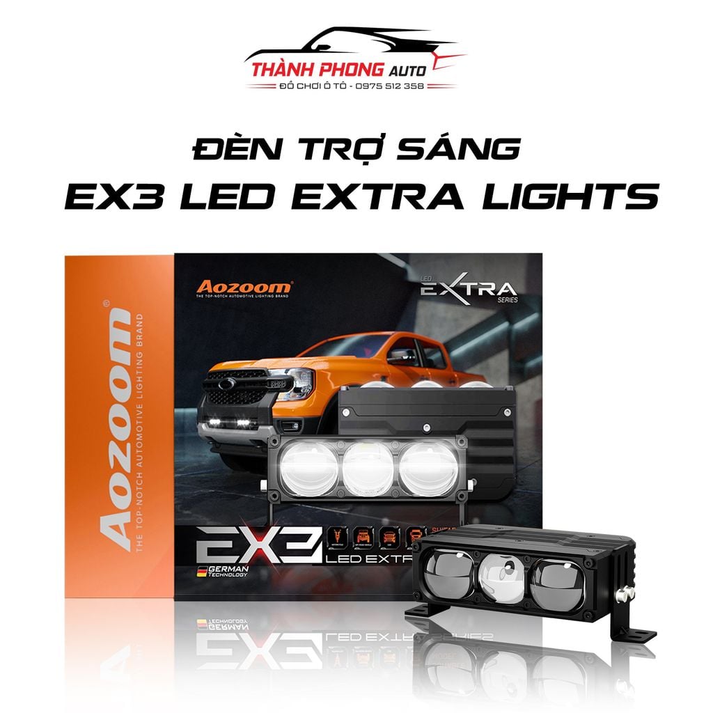 Lắp đèn trợ sáng aozoom ex3 cho mazda 3 2024