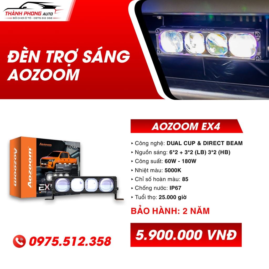 đèn trợ sáng aozoom ex4