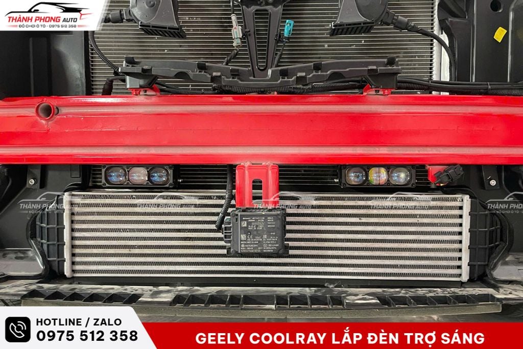 Geely Coolray lắp đèn trợ sáng Aozoom Ex3