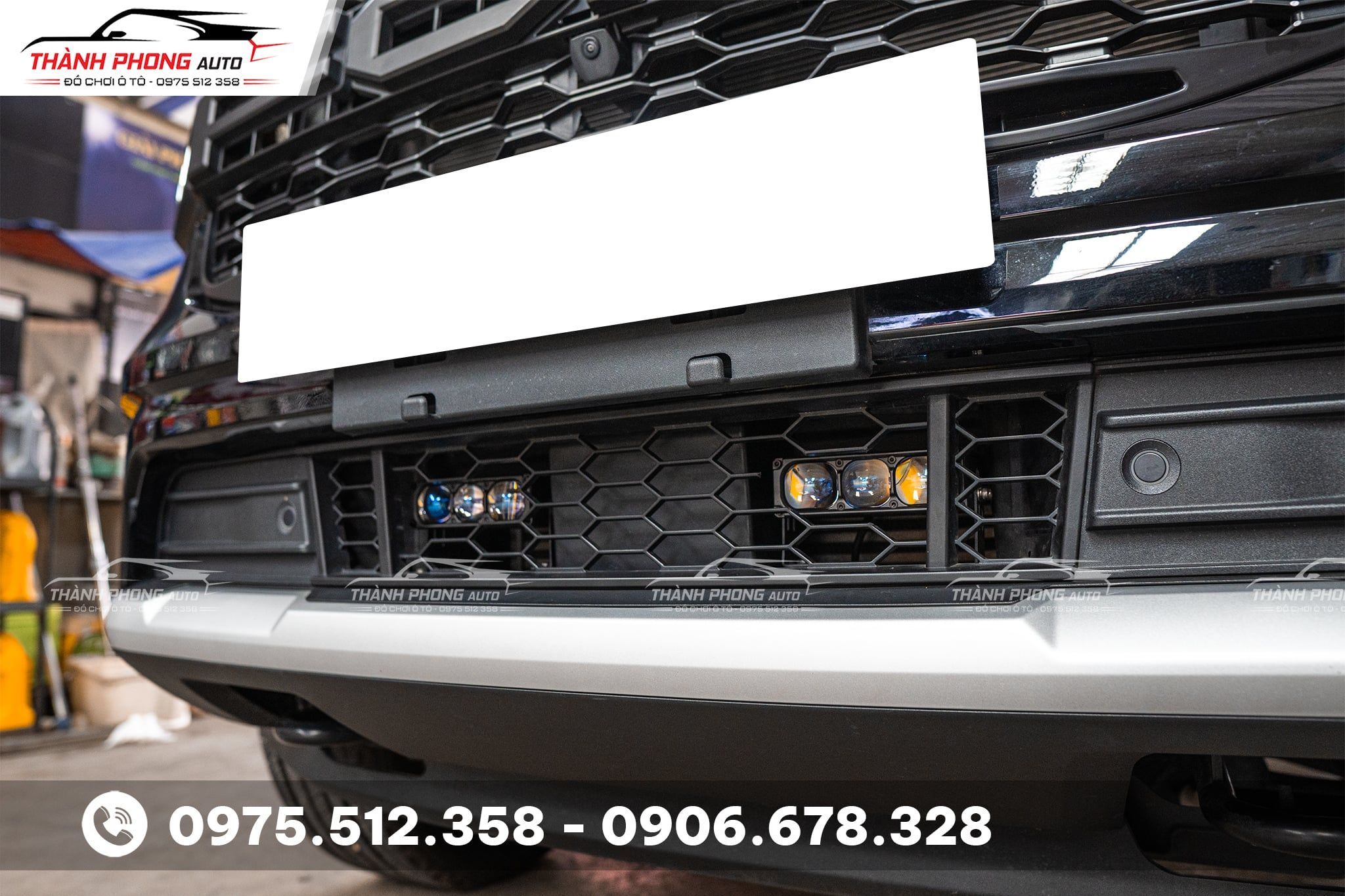 Ford everest 2024 lắp đèn trợ sáng Aozoom EX3