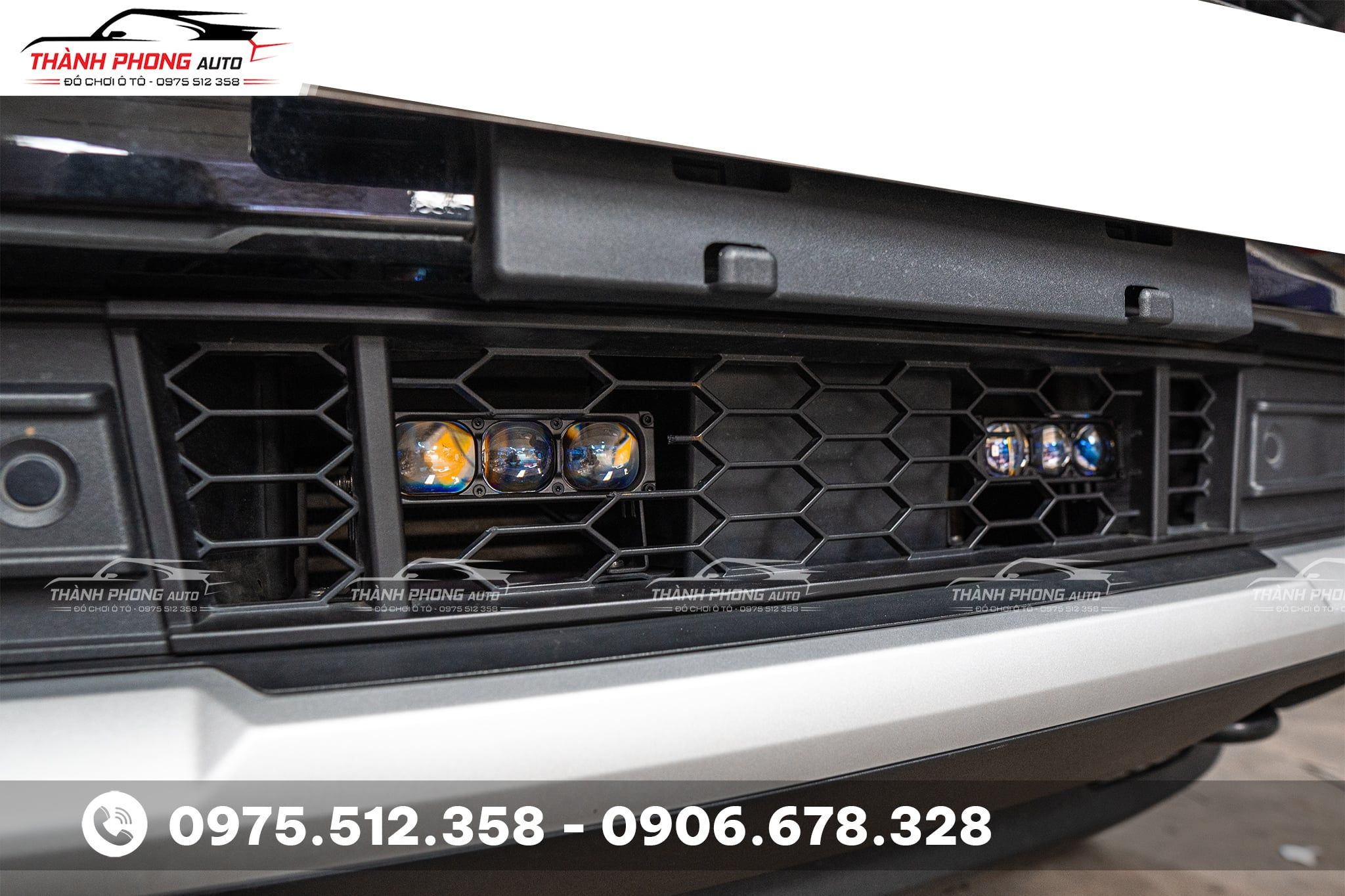 Ford everest 2024 lắp đèn trợ sáng Aozoom EX3