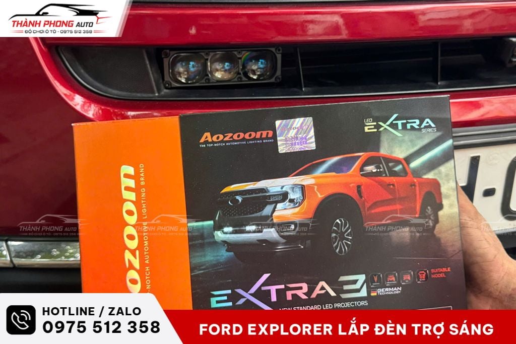 Ford Explorer Lắp Đèn Trợ Sáng AOZOOM EX3