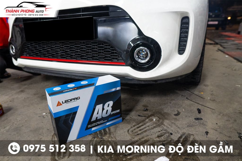 kia morning độ bi gầm