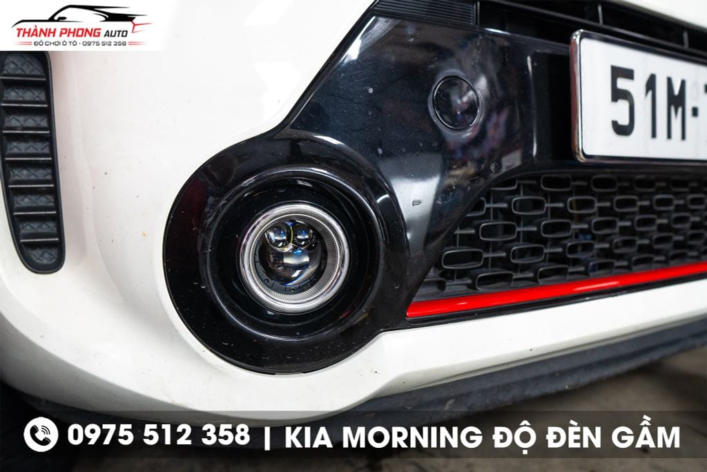 kia morning độ bi gầm