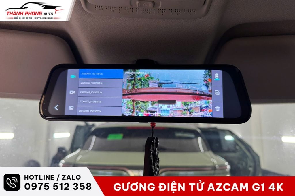 vinfast vf3 lắp gương điện tử azcam g1 4k