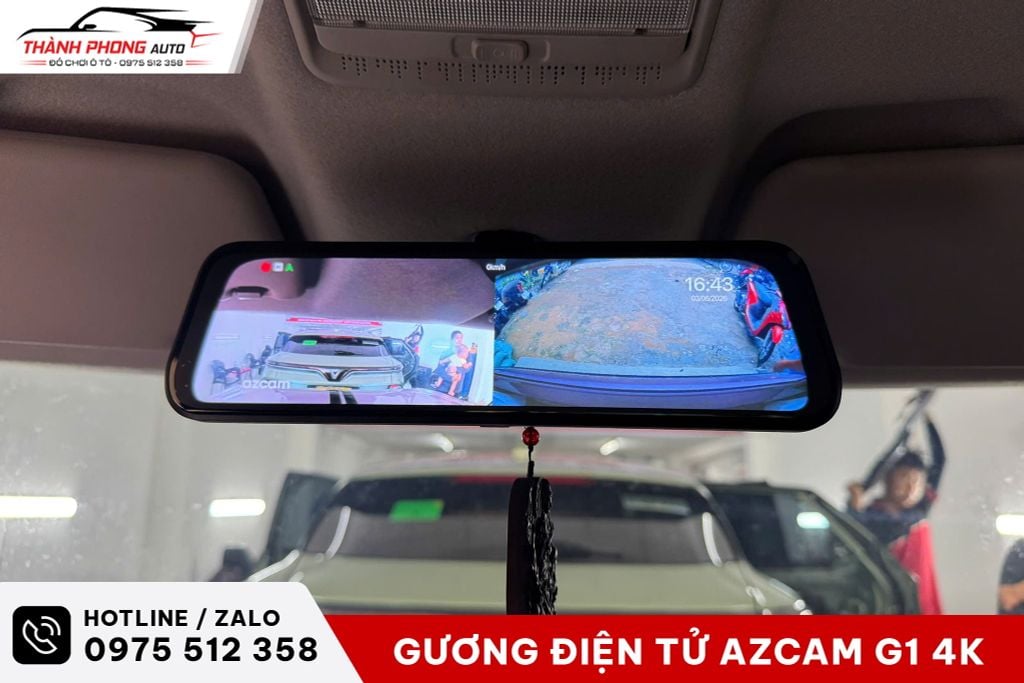 vinfast vf3 lắp gương điện tử azcam g1 4k