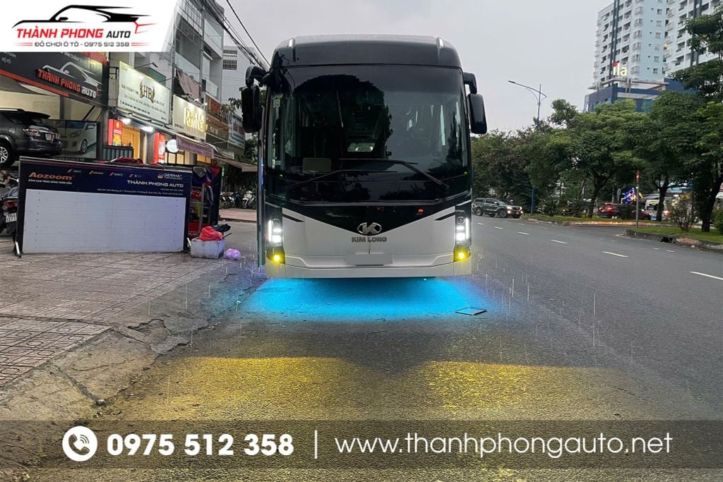 độ đèn xe khách kim long