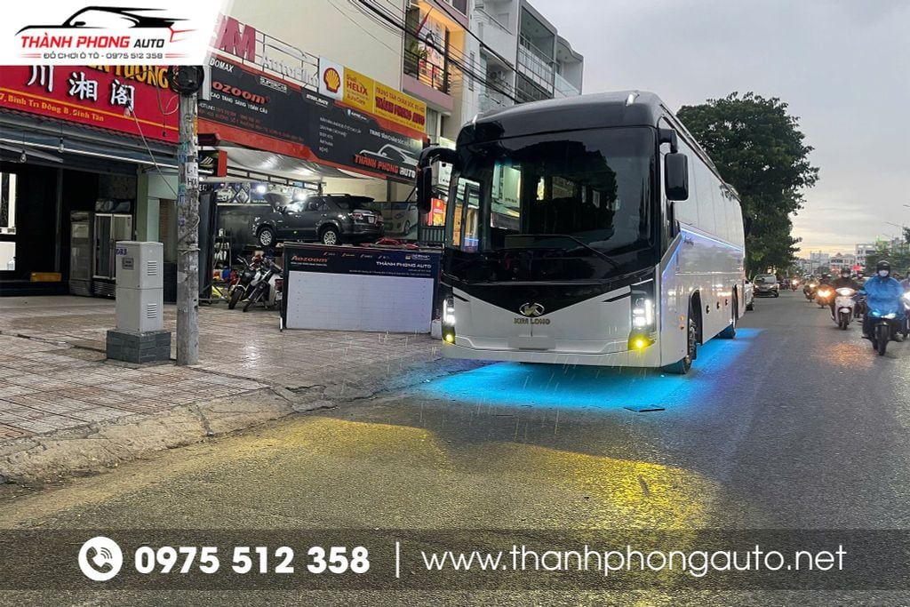 độ đèn xe khách kim long