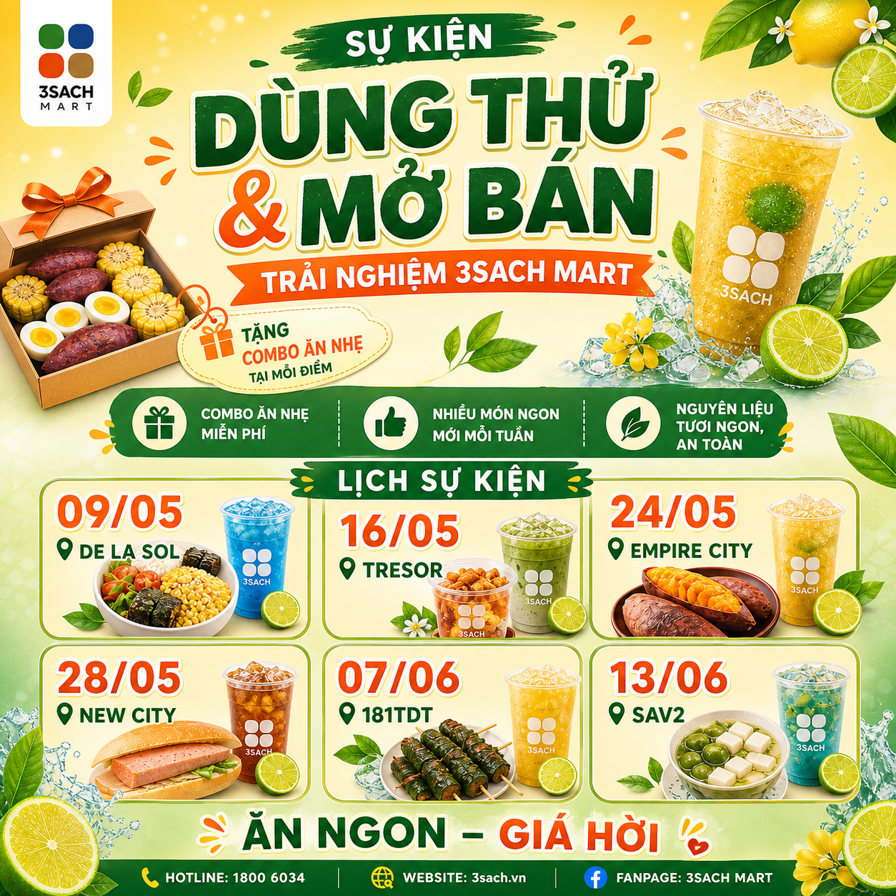 CHUỖI SỰ KIỆN DÙNG THỬ & MỞ BÁN RTE – RTD 3SACH MART CHÍNH THỨC KHỞI ĐỘNG