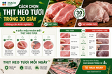Cách chọn thịt heo tươi ngon trong 30 giây – Không cần kinh nghiệm
