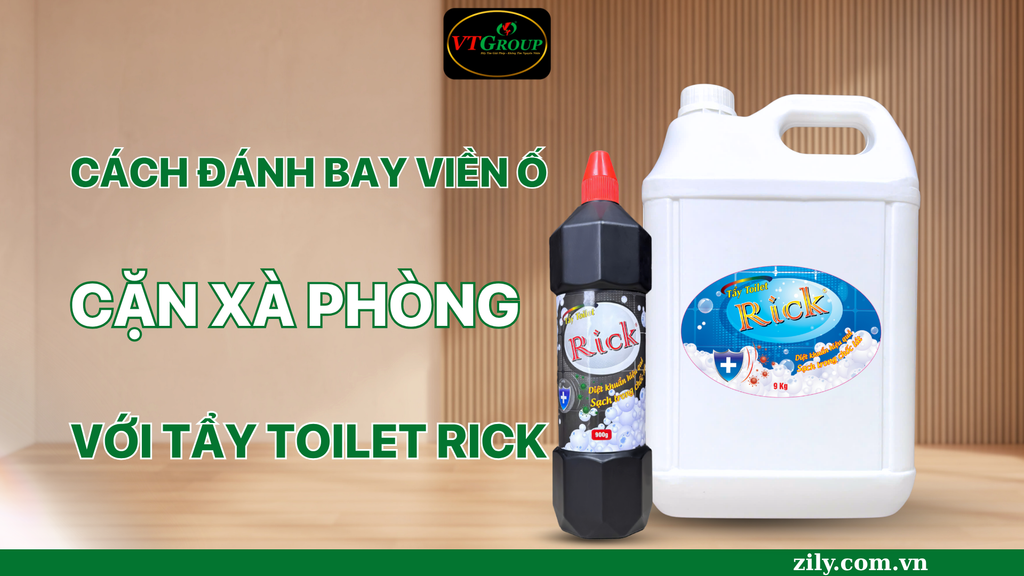 Cách Đánh Bay Viền Ố, Cặn Xà Phòng Với Tẩy Toilet Rick