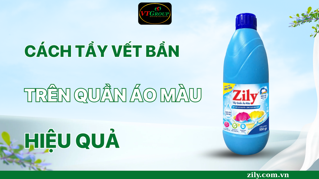 Cách Tẩy Vết Bẩn Trên Quần Áo Màu Hiệu Quả