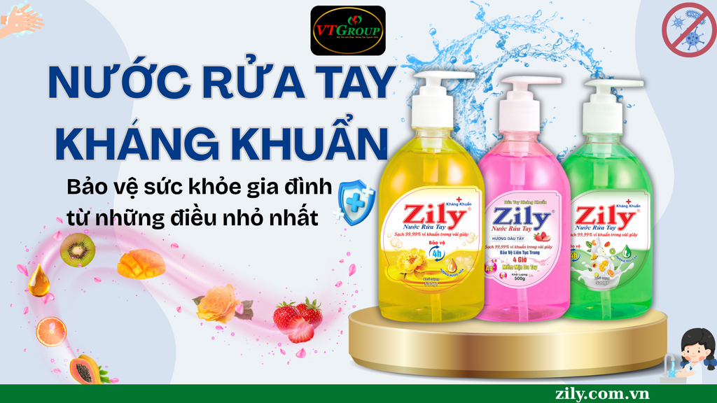 Nước Rửa Tay Kháng Khuẩn Zily - Bảo Vệ Sức Khỏe Gia Đình Từ Những Thói Quen Nhỏ