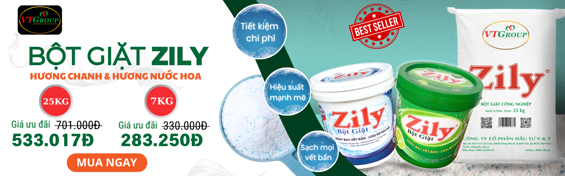 Bột Giặt Zily