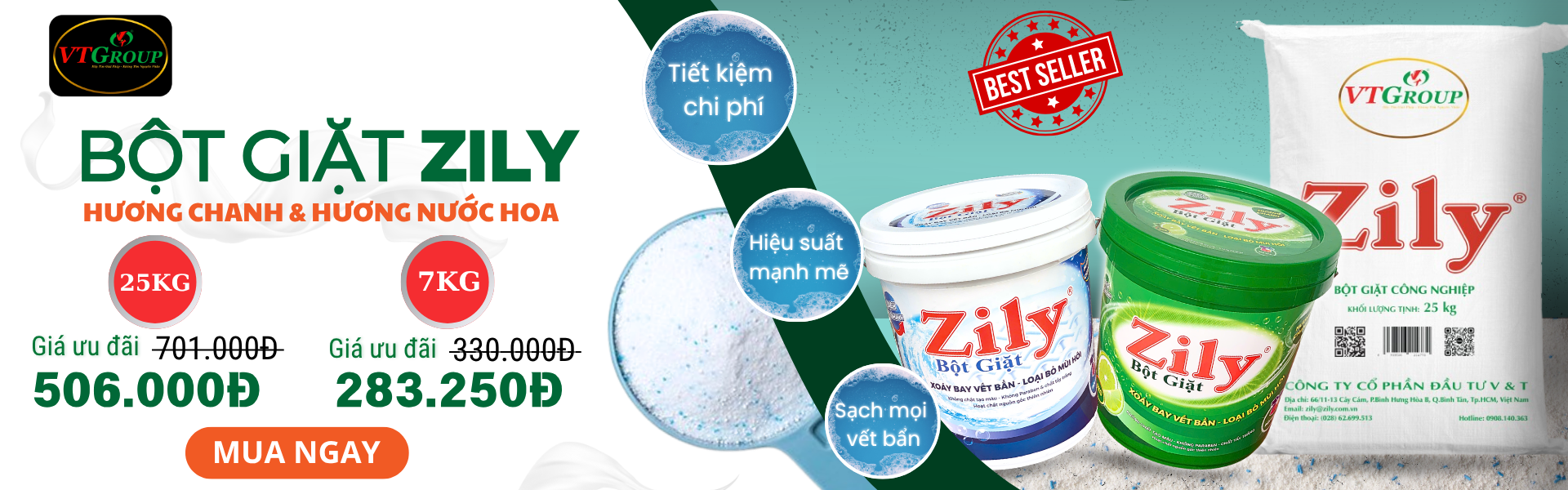 Bột Giặt Zily