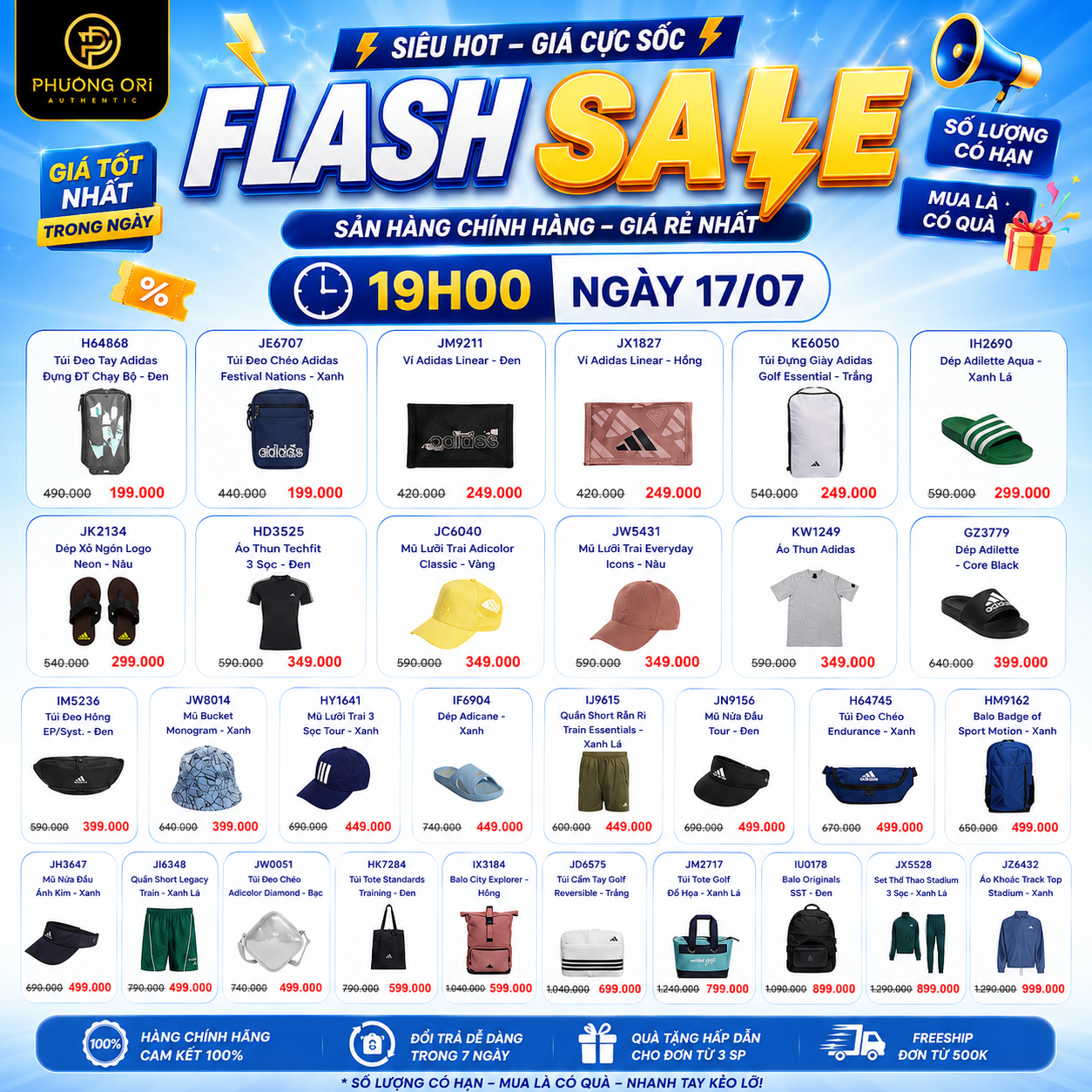 FLASH SALE 19H00 | 17.07 – GIÁ SỐC CHỈ TRONG VÀI GIỜ!