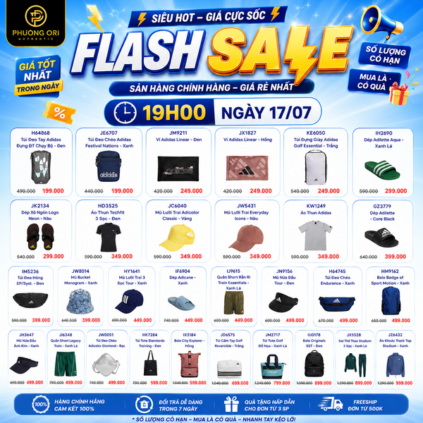 FLASH SALE 19H00 | 17.07 – GIÁ SỐC CHỈ TRONG VÀI GIỜ!